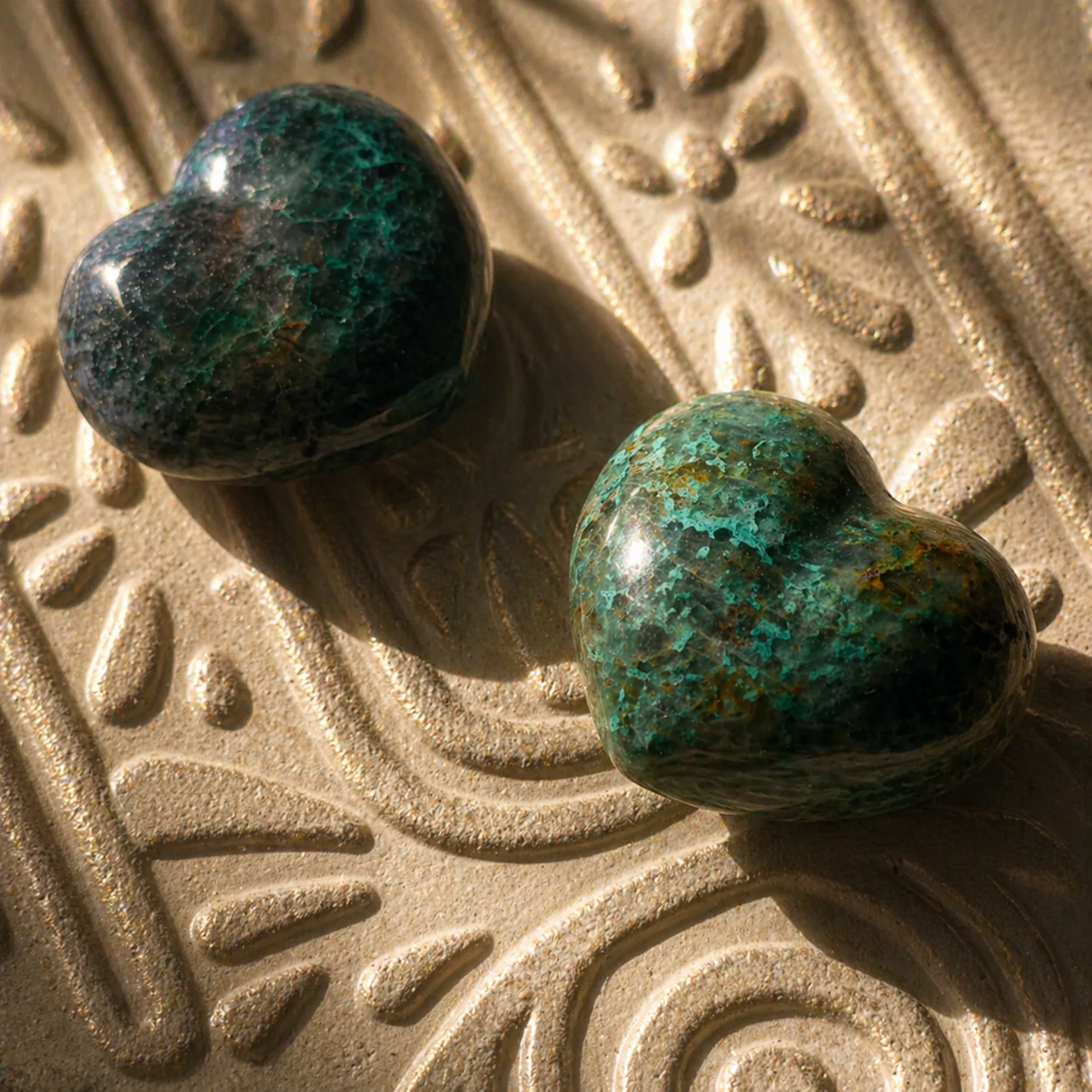Chrysocolla Heart
