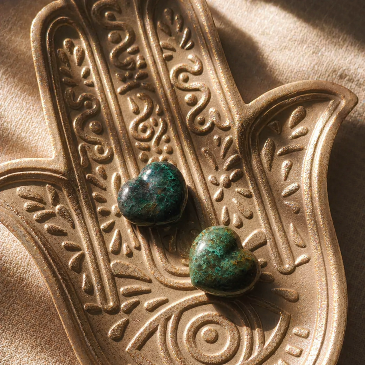 Chrysocolla Heart