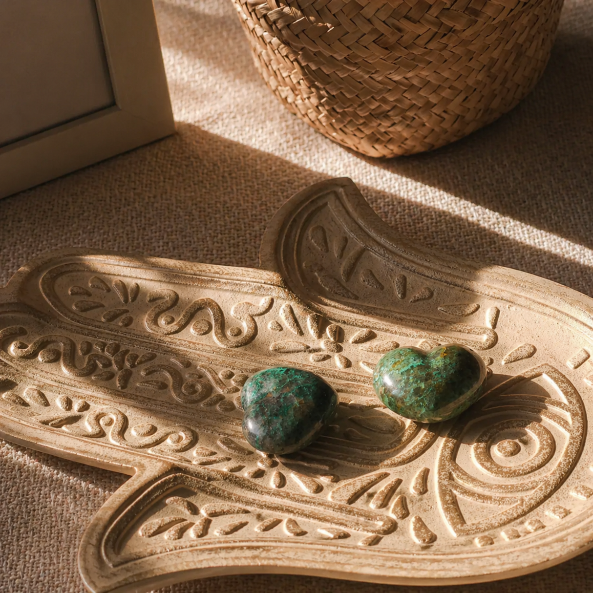 Chrysocolla Heart