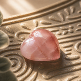 Fire Quartz Heart crystal