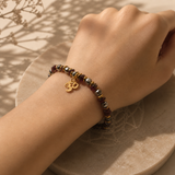 Faceted Garnet/Hematite Bracelet