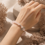Rose Quartz Angel Bracelet