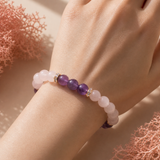 Rose Quartz and Amethyst Bracelet