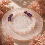 Rose Quartz and Amethyst Bracelet