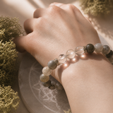Labradorite and Rock Crystal Bracelet