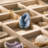 Extraordinary Angel Aura Drusy Quartz Crystal Necklace