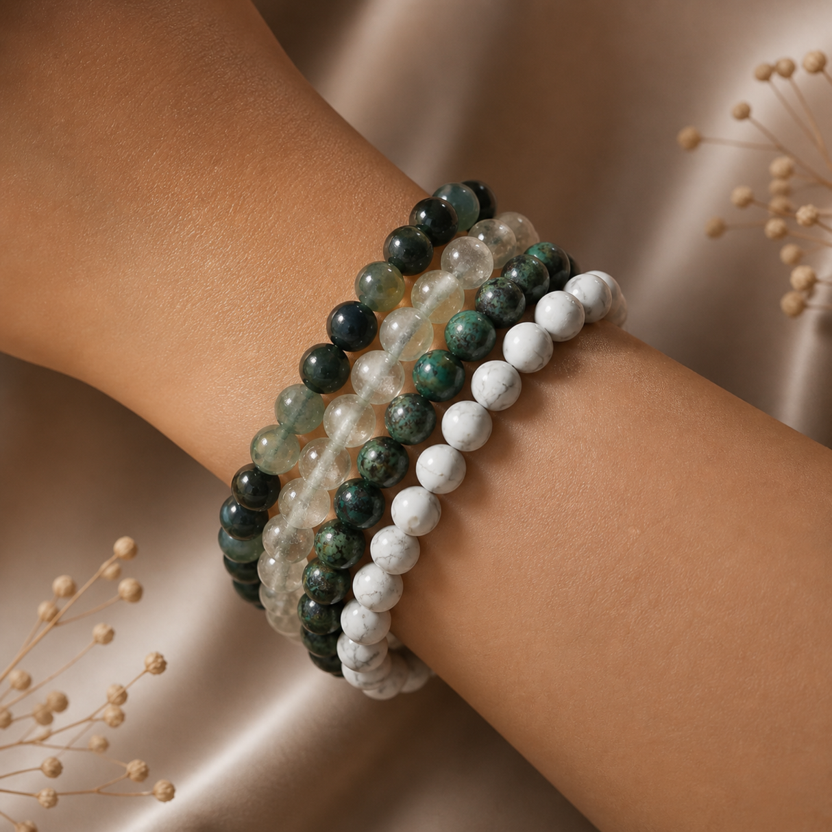Stress-Free & Serenity Bracelet Set