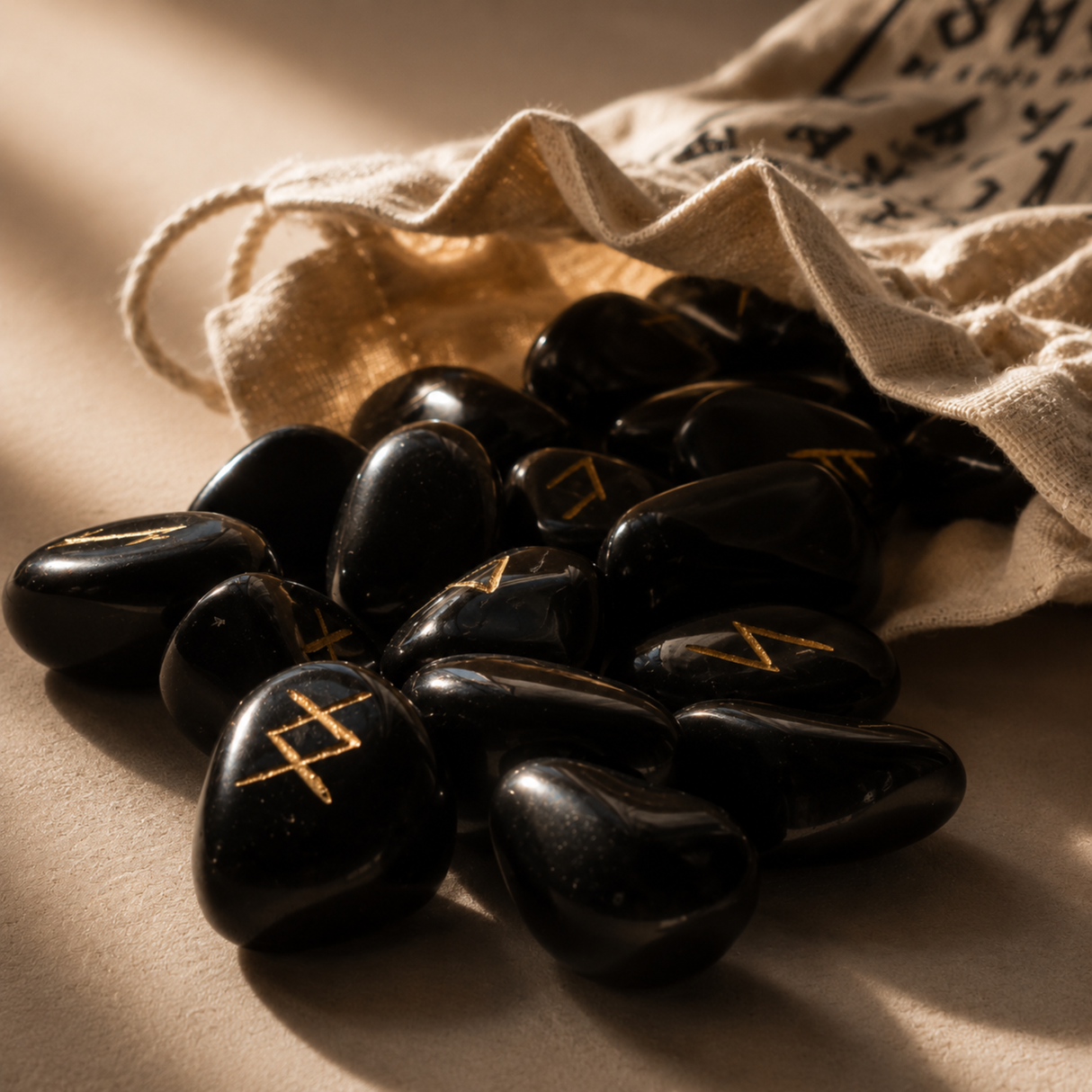 Black Agate Runes
