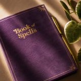 Book of Spells Journal with Amethyst Crystal Pen