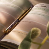 Multicoloured Gratitude Journal with Amethyst Pen