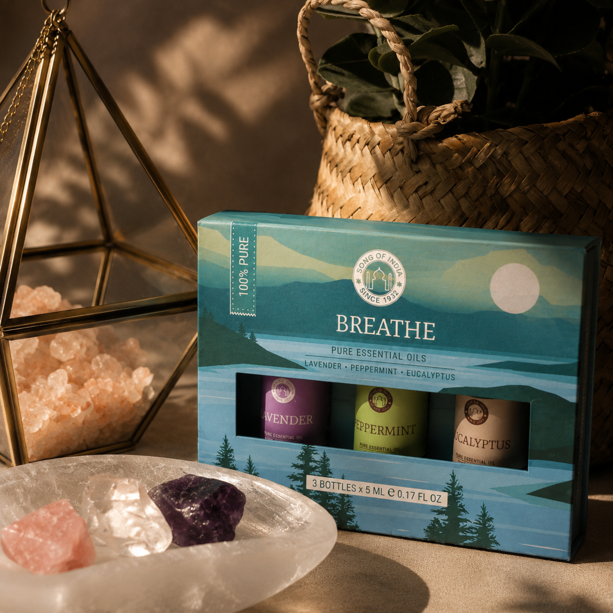 Essential oil Aromatherapy set Breathe