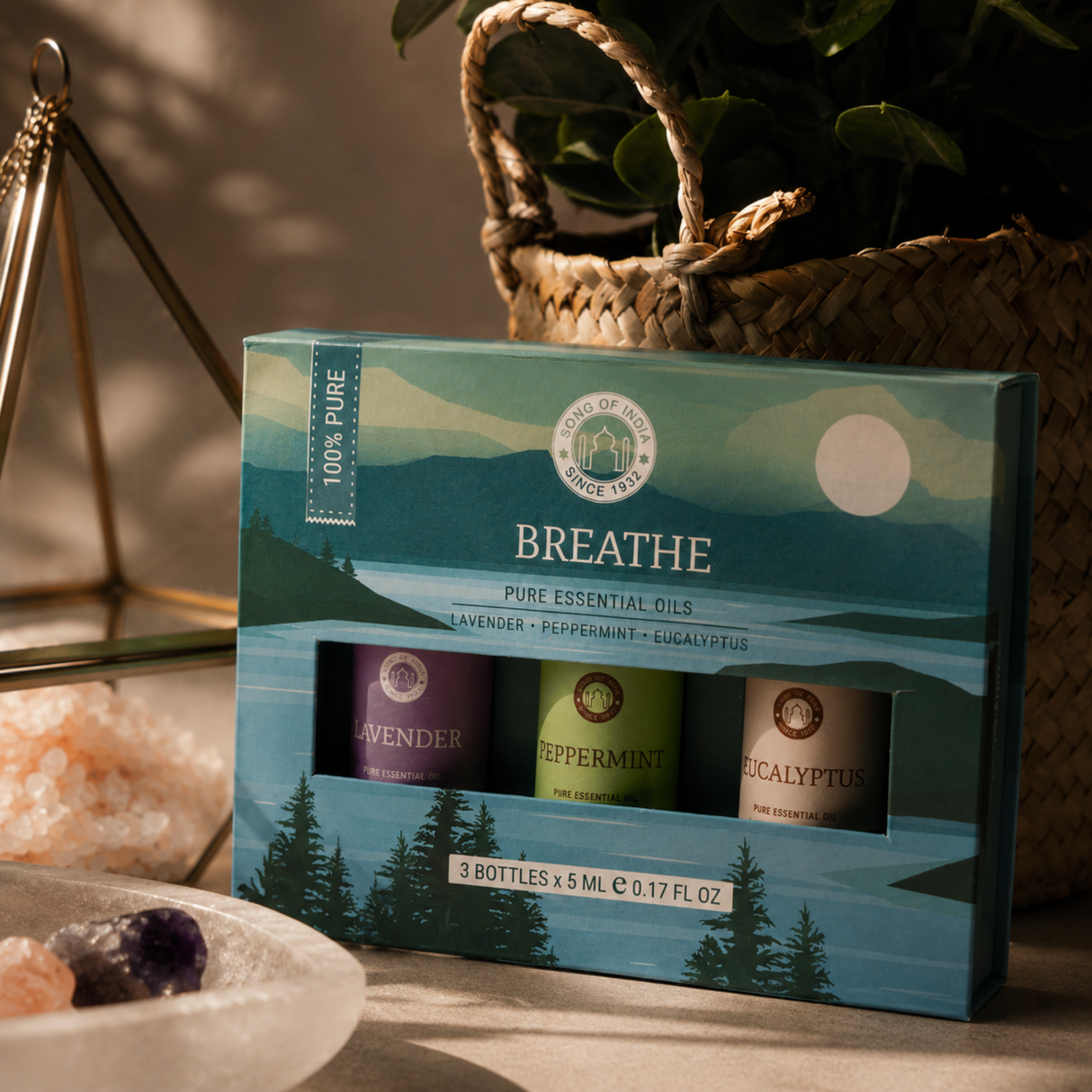 Essential oil Aromatherapy set Breathe