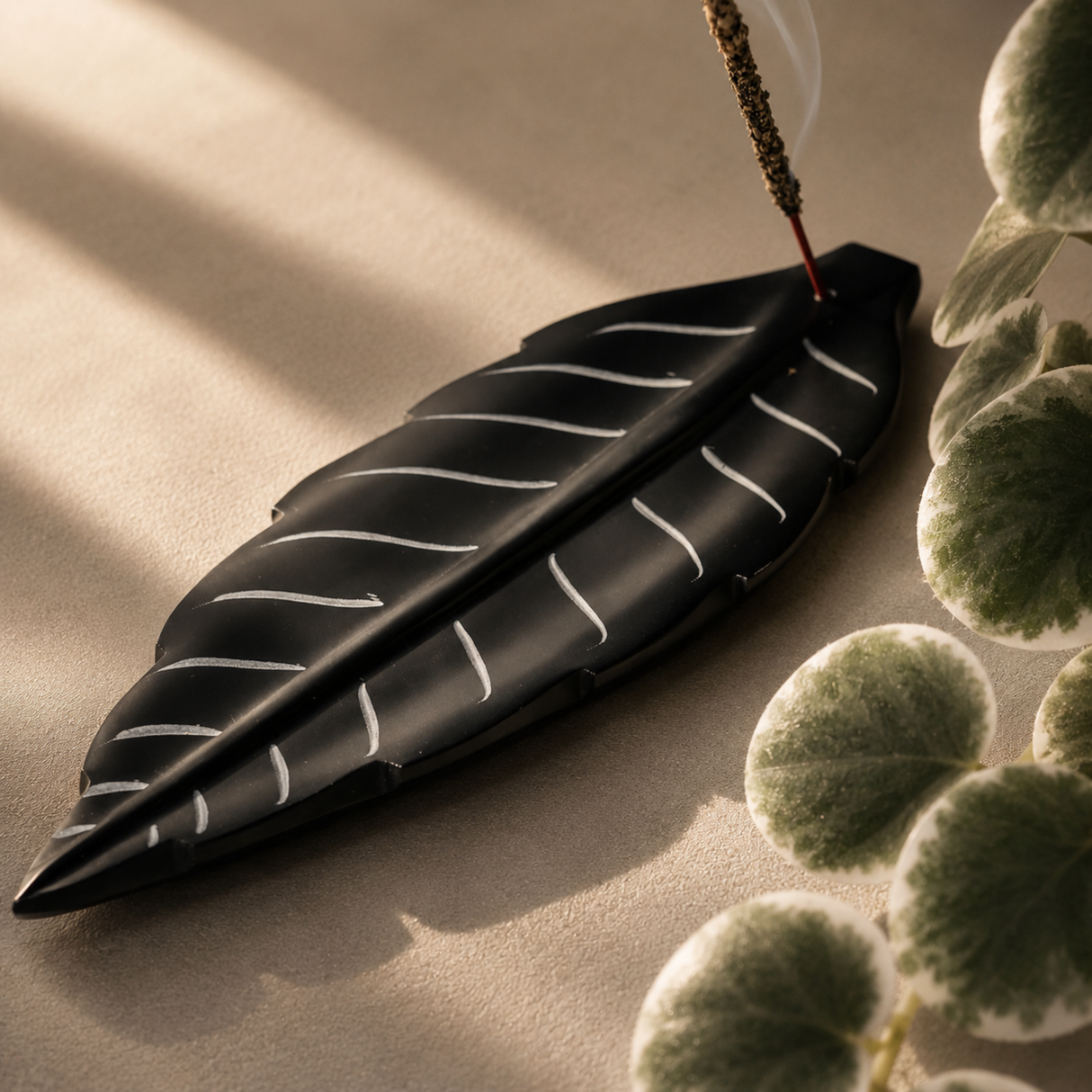 Incense Stick Burner Leaf-shaped
