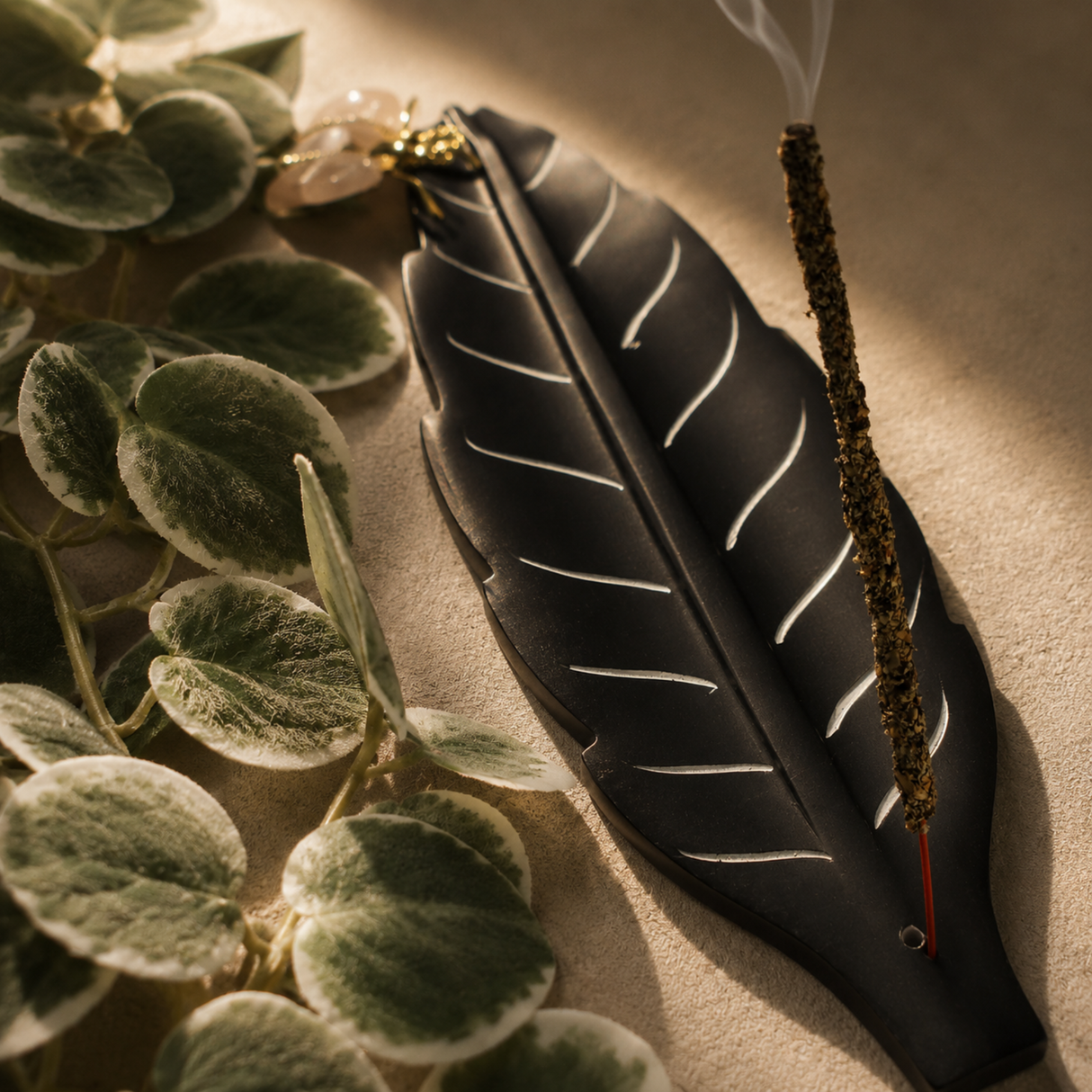 Incense Stick Burner Leaf-shaped