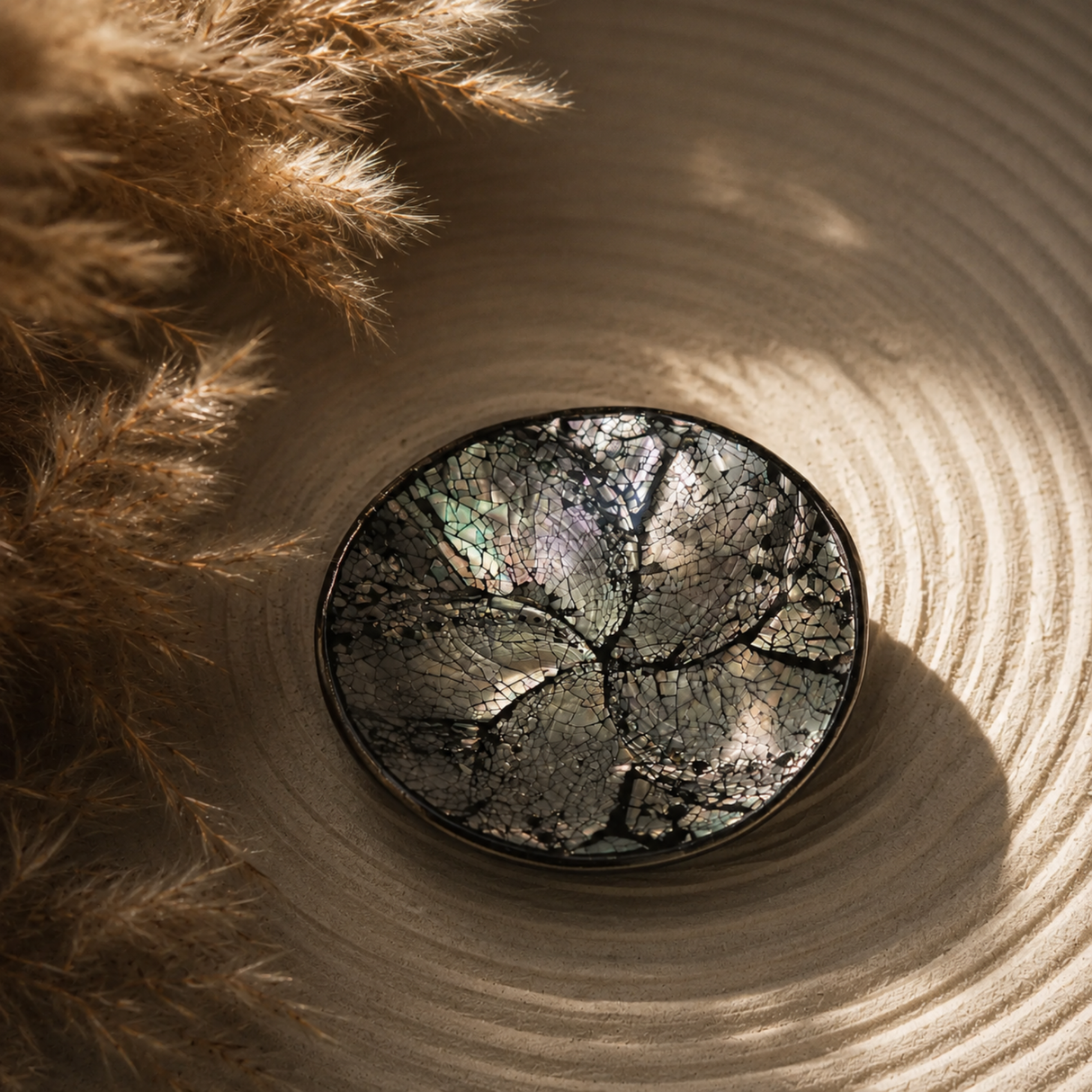 Sage Smudging Bowl Round