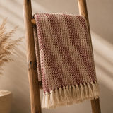 Boho Comfort Throws - 125x150cm - Ruby Two Tone
