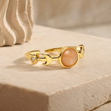 Sunstone Lunar Cycle Ring