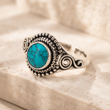 Natural Turquoise Gemstone Ring