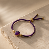 Faceted Square Amethyst Bracelet