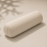 Beige Organic Cotton Meditation Bolster