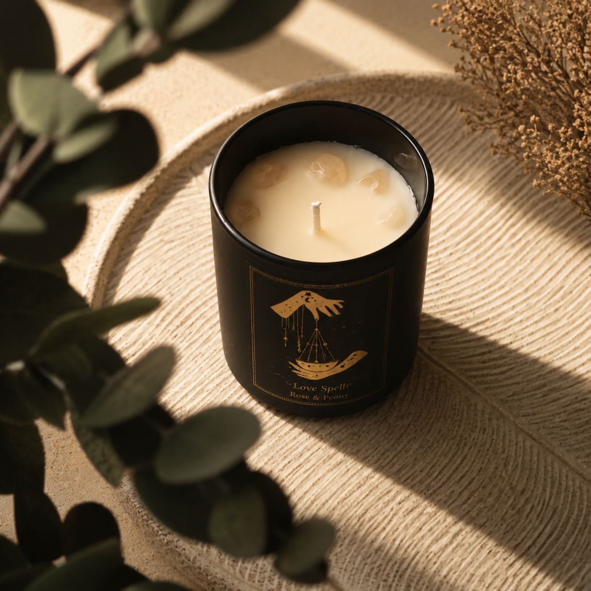 Manifestation Gemstone Candle Love Spell