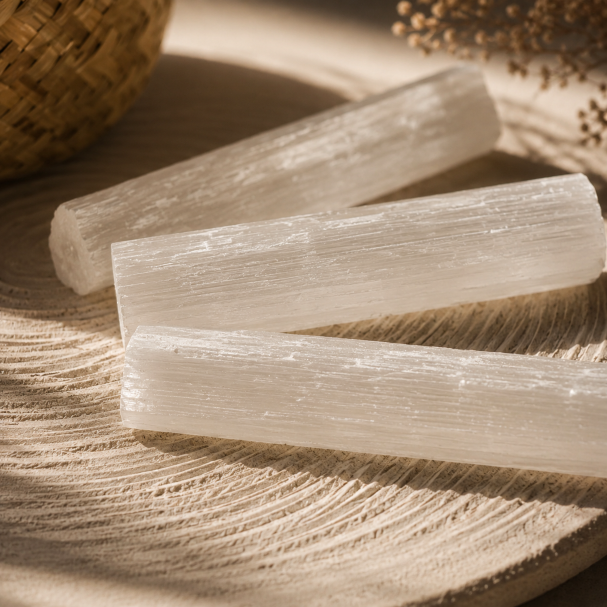 Selenite Raw Stick