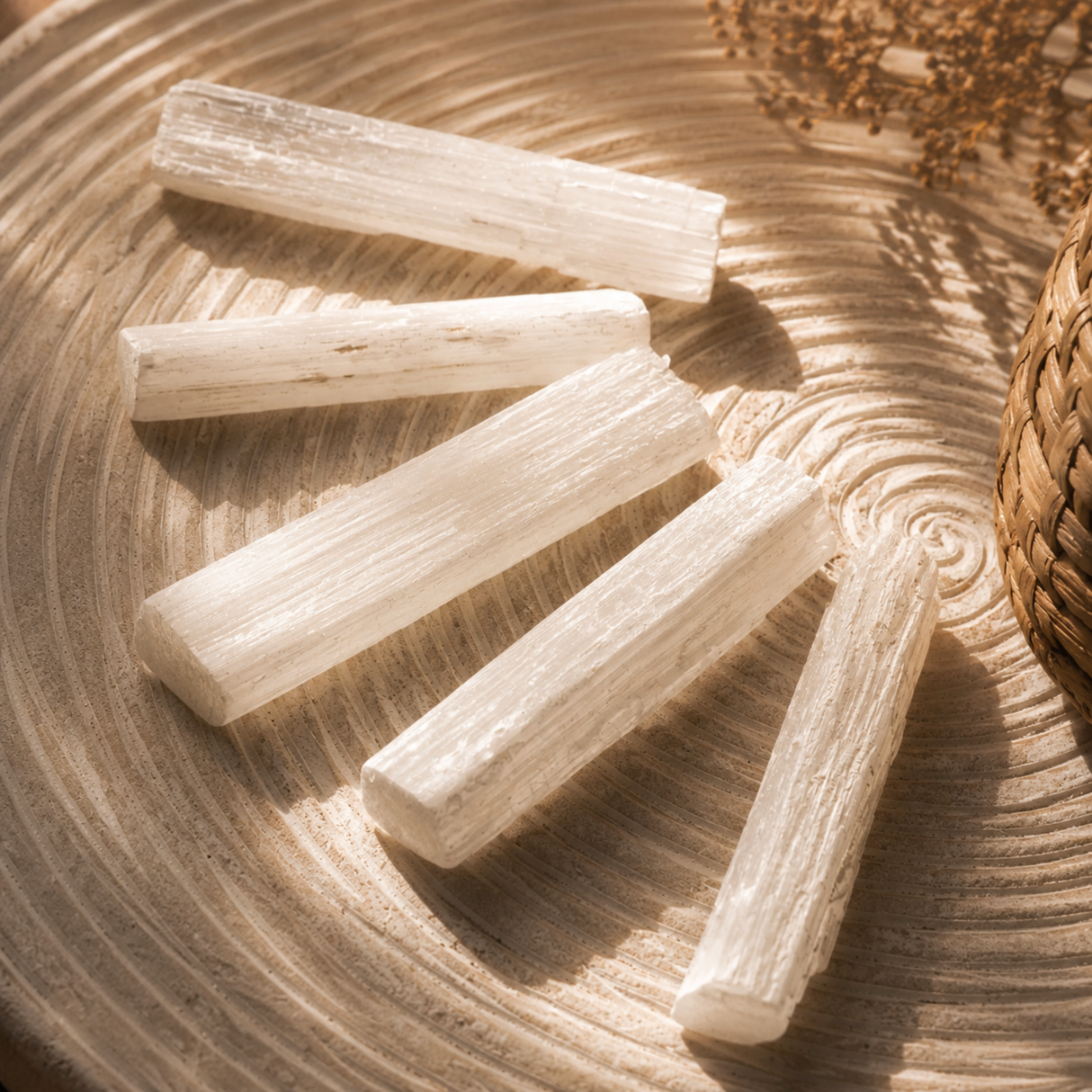 Selenite Raw Stick