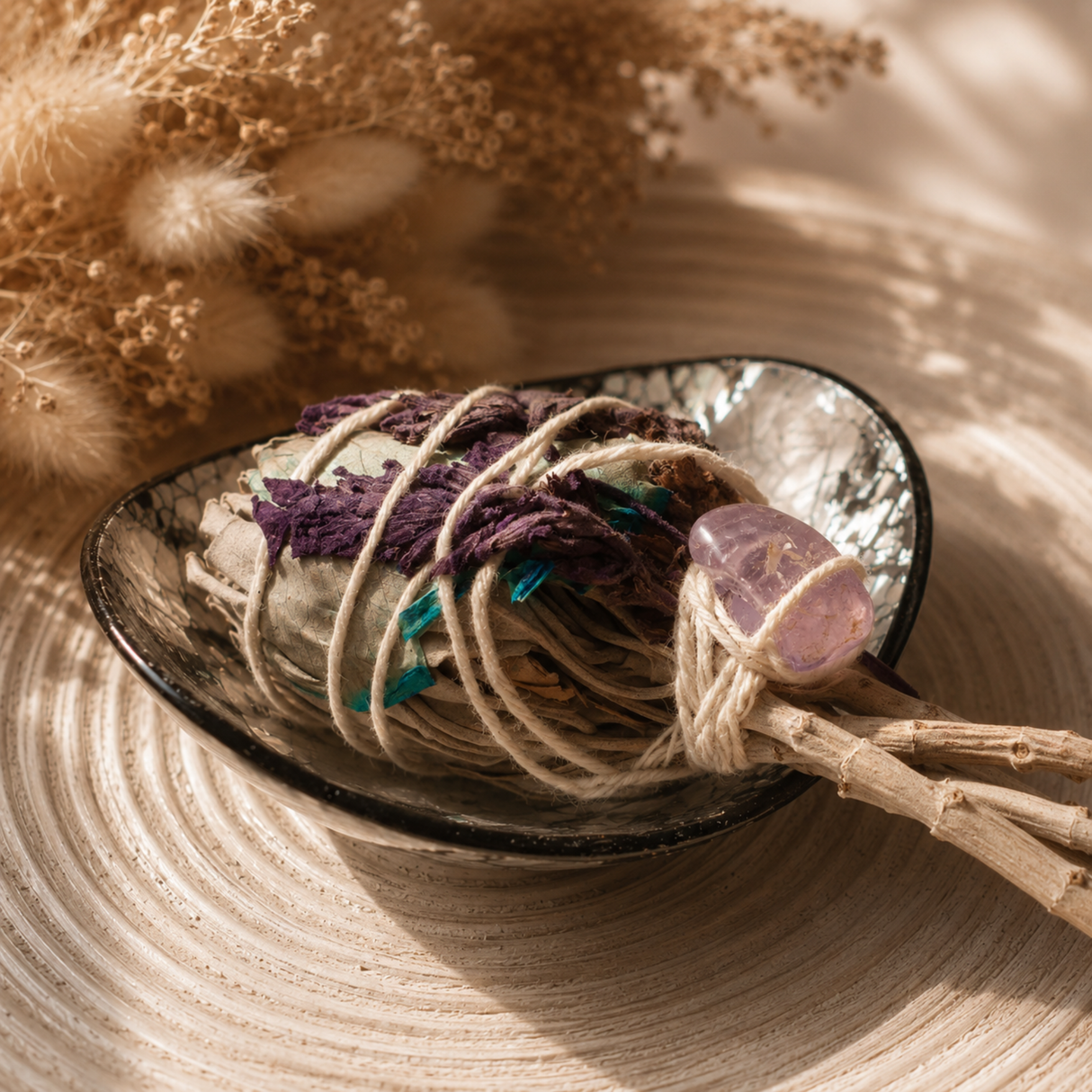 White Sage Bundle with Amethyst